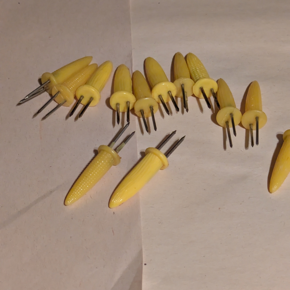 Yellow Corn Cob Holders